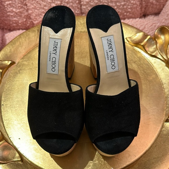 NEW Jimmy Choo suede platforms - Picture 2 of 7